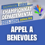 Appel à Bénévoles – Championnat Départemental Adultes