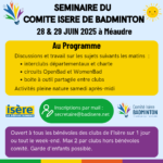 Séminaire Comité Isère 2025