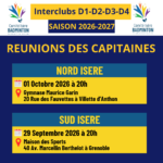 Réunion Capitaines D1-D2-D3-D4